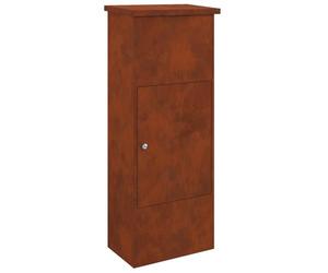 vidaXL Boîte de dépôt de Colis avec Porte Rouillé 44,5 x 29 x 110,5 cm