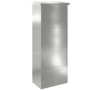 vidaXL Boîte de dépôt de Colis avec Stockage Noir 44,5 x 29 x 110,5 cm