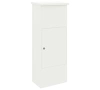 Vidaxl Boîte De Dépôt De Colis Blanc 44.5 X 29 X 110.5 Cm Acier