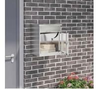 vidaXL Boîte de dépôt de colis noir 44 x 35 x 59 cm acier inoxydable