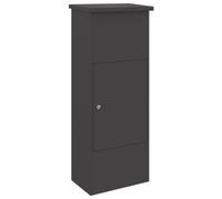 Vidaxl Boîte De Dépôt De Colis Noir 44.5 X 29 X 110.5 Cm Acier