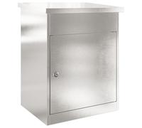 Vidaxl Boîte De Dépôt De Colis Noir 44 X 35 X 59 Cm Acier Inoxydable