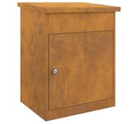 vidaXL Boîte de dépôt de Colis Rouillé 47,5 x 38 x 59 cm Acier patiné