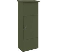 vidaXL Boîte de dépôt de colis vert olive 44,5 x 29 x 110,5 cm acier