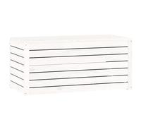 vidaXL Boîte de jardin blanc 101x50,5x46,5 cm bois massif de pin