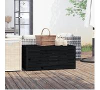 vidaXL Boîte de jardin noir 101x50,5x46,5 cm bois massif de pin 823952