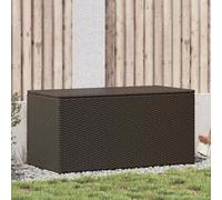 vidaXL Boîte de jardin Poly Rattan 100x50x50 cm Marron