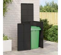 vidaXL Boîte de poubelle Noir 65 x 80 x 115 cm Polyéthylène