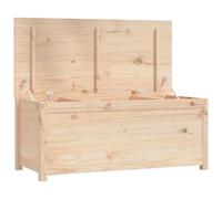 vidaXL Boîte de rangement 110x50x45,5 cm Bois massif de pin Multicolore