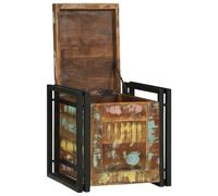 vidaXL Boîte de Rangement 40 x 40 x 40 cm Bois d'acacia massif