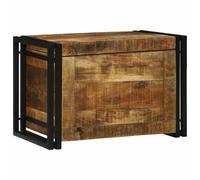 vidaXL Boîte de Rangement 60 x 40 x 41 cm Bois de Mangue Massif, Boîte de Rangement Salon, Organisateur Moderne et Durable, déco Rustique, pour Une Utilisation intérieure