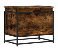vidaXL Boîte de rangement avec couvercle – bois d'ingénierie chêne fumé pour jouets