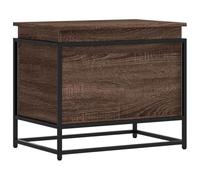 Boîte de rangement avec couvercle chêne marron bois ingénierie