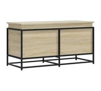 vidaXL Boîte de rangement Sonoma avec couvercle 100x40x51,5 cm Bois composite