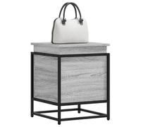 vidaXL Boîte de rangement avec couvercle sonoma gris bois d?ingénierie Marron