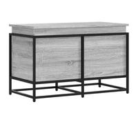 vidaXL Boîte de rangement avec couvercle Sonoma gris – Bois d'ingénierie