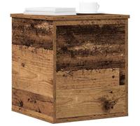 vidaXL Boîte de Rangement avec stockage Bois Ancien 40 x 42 x 46 cm, Rangement Salon, Coffre Rectangulaire, Boîte Moderne, Espace Ample, Solution Maison, Utility Sans Encombre