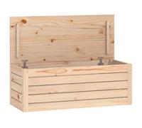 vidaXL Boîte de rangement 823619 Bois massif de pin 89x36,5x33 cm