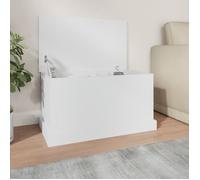vidaXL Boîte de rangement blanc 70x40x38 cm bois d'ingénierie Blanc