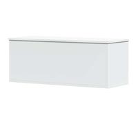 vidaXL Boîte de rangement Blanc 90×35×35 cm Bois d'ingénierie – Coffre à couvertures