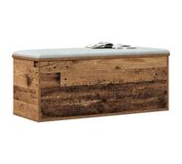 vidaXL Boîte de Rangement Bois Ancien 90 x 35 x 35 cm | Il y a assez de place pour tout ce dont vous avez besoin, Un look sympa et vintage, Fait en bois massif recyclé