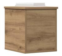 vidaXL Boîte de Rangement Chêne artisanal 30 x 35 x 35 cm | Suffisamment de place pour des objets de taille moyenne, Look moderne avec des lignes simples,