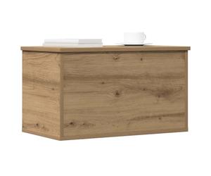 vidaXL Boîte de Rangement Chêne artisanal 60 x 35 x 35 cm | Énormément d'espace pour toutes tes affaires, Fait en chêne massif, Un mix parfait entre artisanat moderne et élégance
