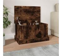 vidaXL Boîte de rangement chêne fumé 50x30x28 cm bois d'ingénierie816501 G