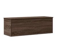 vidaXL Boîte de rangement chêne marron 102x35x35 cm bois d'ingénierie, boîte à couvertures, coffre de rangement, boîte de 840694