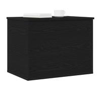 vidaXL Boîte de Rangement Chêne noir 60 x 42 x 46 cm Bois d'ingénierie | Tiens bien toutes tes affaires, Simple et élégant, va avec n'importe quel décor,