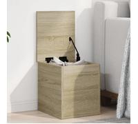 vidaXL Boîte de rangement chêne sonoma 30x35x35 cm bois d'ingénierie, boîte à couvertures, coffre de rangement, boîte de 840669