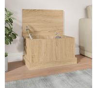 vidaXL Boîte de rangement chêne sonoma 50x30x28 cm bois d'ingénierie Marron