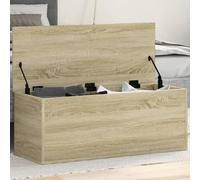 vidaXL Boîte de rangement chêne sonoma 90x35x35 cm bois d'ingénierie Marron