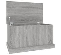 vidaXL Boîte de rangement sonoma gris 70x40x38 cm bois d'ingénierie Marron