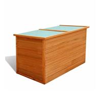 vidaXL Boîte de rangement de jardin 126 x 72 x 72 cm Bois