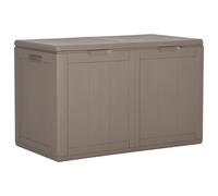 Vidaxl Boîte De Rangement De Jardin 180 L Marron Pp Aspect Bois Marron