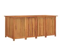vidaXL Boîte de rangement de jardin 200x80x75 cm bois massif d'acacia, mobilier de jardin, mobilier de terrasse, coffre de rangement en bois