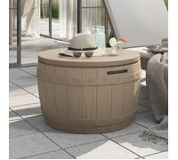 Boîte De Rangement De Jardin 3 En 1 Marron Clair Polypropylène Vidaxl Vidaxl