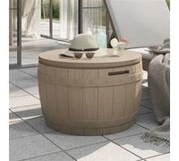 Boîte De Rangement De Jardin 3 En 1 Marron Clair Polypropylène Vidaxl Vidaxl