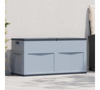 vidaXL Boîte de rangement de jardin 320 L Gris Noir
