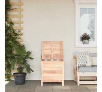 Vidaxl Boîte De Rangement De Jardin 50x49x56,5 Cm Bois Massif De Sapin