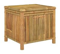 vidaXL Boîte de rangement de jardin 60x52x55 cm Bambou, boîte de rangement extérieure, boîte de couverture, mallette de rangement, coffre à outils