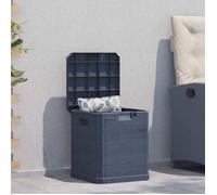 vidaXL Boîte de rangement de jardin 90 L Anthracite