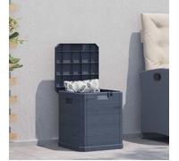 vidaXL Boîte de rangement de jardin 90 L Anthracite
