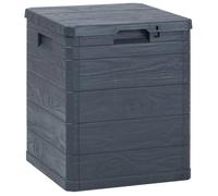 vidaXL Boîte de rangement de jardin 90 L Anthracite