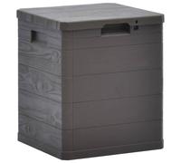 vidaXL Boîte de rangement de jardin 90 L Marron 45685