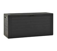 Vidaxl Boîte De Rangement De Jardin Anthracite 116x44x55 Cm