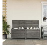 vidaXL Boîte de rangement de jardin anthracite bois massif sapin 364758