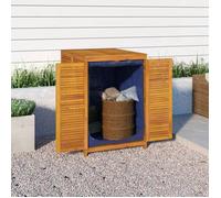 vidaXL Boîte de Rangement de Jardin, Coffre à Outils avec Porte, Bac de Rangement, Organisateur de Patio Terrasse, Bois 360029