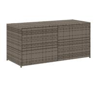 Vidaxl Boîte De Rangement De Jardin Gris 283l Résine Tressée